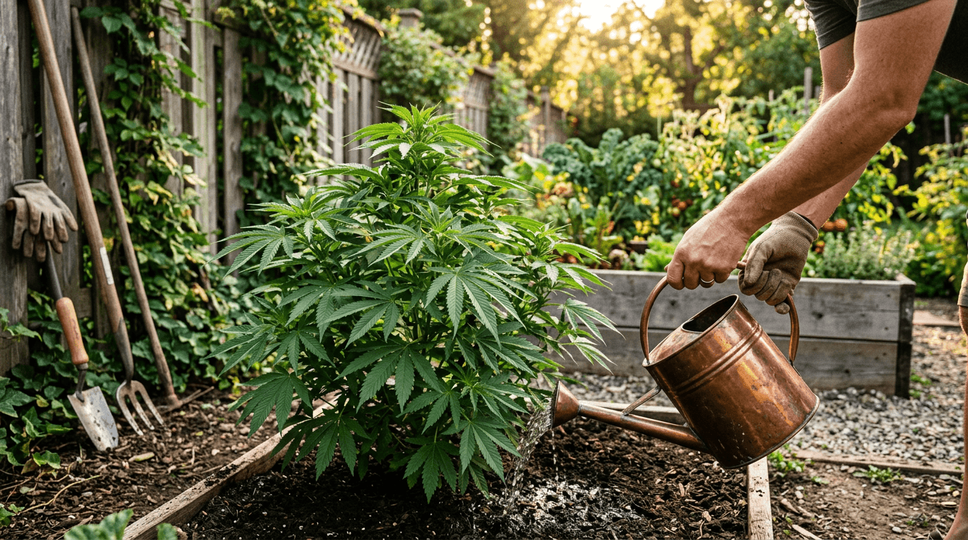 Cannabis Outdoor düngen im Garten – saisonaler Düngeplan Mai bis Oktober